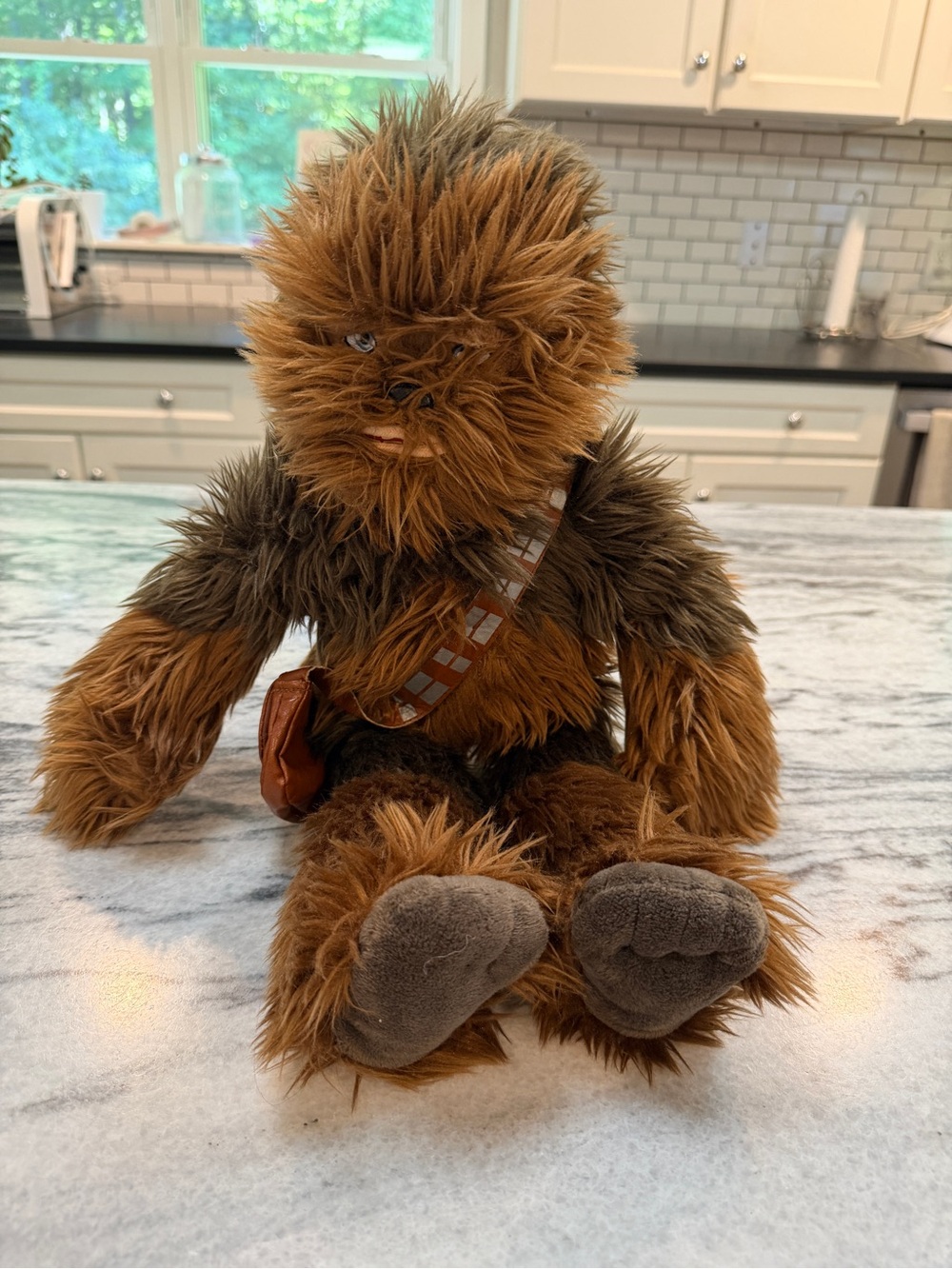 Disney Brown and Dark Brown Chewbacca Plush with Bandolier